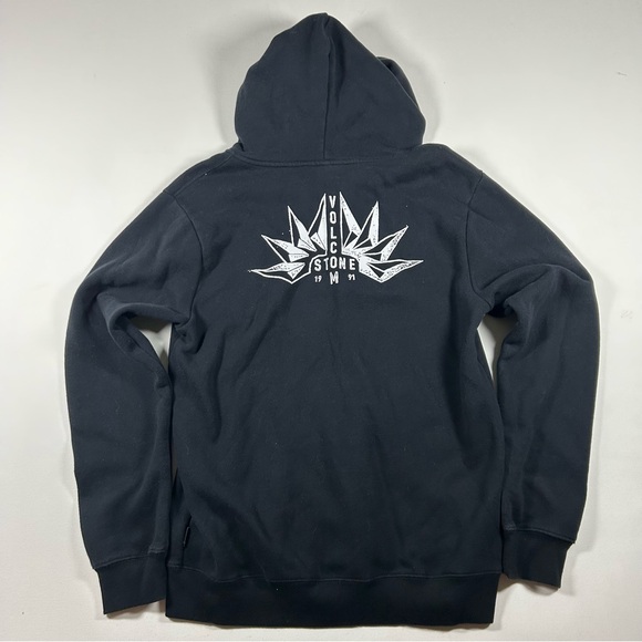 Volcom Stone Zip Up Hoodie - Size Large - Grey - Y2K Style - Grunge - Men’s - Picture 1 of 7